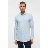 Süvari Buz Mavi Slim Düğmeli Yaka Manşetli Casual Gömlek - 2XL