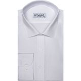 Süvari Classics Slim Fit Dar Kalıp Cepsiz Gömlek - Beyaz
