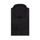 SÜVARİ Classics Smart Sport Dar Kalıp Takım Elbise Gömleği Düz Siyah Slim Fit Cepsiz