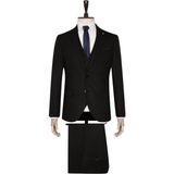 Süvari Erkek Slim Fit Siyah Yelekli Takım Elbise Modern Tasarım ve Şık Detaylar - 52 / 6