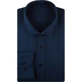 Süvari GM1007100444 Klasik Yaka Slim Fit Düz Mavi Erkek Gömlek