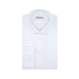 Süvari GM2024700291 Klasik Yaka Fit Armürlü Beyaz Erkek Gömlek