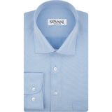 Süvari GM2025000190 Klasik Yaka Regular Fit Armürlü Beyaz Erkek Gömlek - 2XL