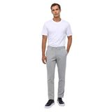 Süvari Gri Slim Fit Desenli Kumaş Pantolon, 40