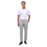 Süvari Gri Slim Fit Desenli Kumaş Pantolon, 46