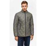 Süvari Gri Slim Yan Cepli Mont - 2XL