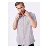 SÜVARİ Kısa Kollu Gömle, 2xl, Koyu Bordo