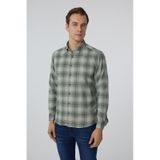 SÜVARİ Koyu Yeşil Slim Fit Düz Düğmeli Yaka Gömlek