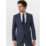 Süvari Lacivert Erkek Slim Fit Desenli Takım Elbise TK1020000292