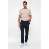 Süvari Lacivert Slim Fit Desenli Kumaş Pantolon, 48
