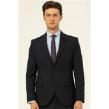 Süvari Lacivert Slim Fit Düz Sivri Yaka 6 Drop Klasik Takım Elbise, 46