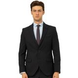 Süvari Lacivert Slim Fit Düz Sivri Yaka 6 Drop Klasik Takım Elbise, 48