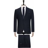 Süvari Lacivert Slim Fit Takım Elbise Erkek Beden 54 Modern Tasarım Düz Desen
