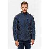 SÜVARİ Lacivert Slim Kapitone Mont Lacivert