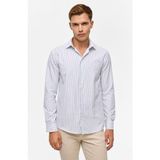 Süvari Lacivert Slim Klasik Yaka Casual Gömlek - XL