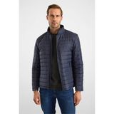 Süvari Lacivert Slim Klasik Yaka Düz Yan Cepli Fermuar Dolgusuz Mont - 2XL