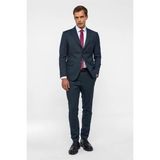 Süvari Lacivert Slim Mono Yaka 6 Drop Takım Elbise - 56