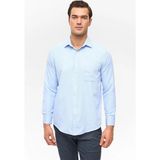 Süvari Mavi Regular Klasik Yaka Casual Gömlek - 2XL