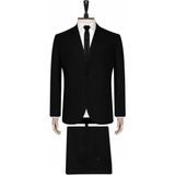 Süvari Normal Bel Regular Fit Siyah Erkek Takım Elbise TK1000400326 - 60