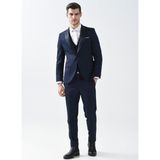 Süvari Normal Bel Slim Fit Lacivert Erkek Takım Elbise TK3000400242 - 48