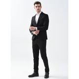 Süvari Normal Bel Slim Fit Siyah Erkek Takım Elbise TK1000600245 - 46