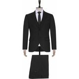 Süvari Normal Bel Slim Fit Siyah Erkek Takım Elbise TK1001100128 - 48