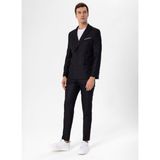 Süvari Normal Bel Slim Fit Siyah Erkek Takım Elbise TK1006900253 - 48