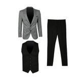 Süvari Normal Bel Slim Fit Siyah Erkek Takım Elbise TK1020200166