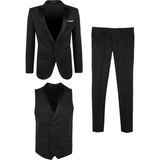 Süvari Normal Bel Slim Fit Siyah Erkek Takım Elbise TK3000400224 - 46