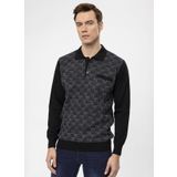 Suvari Polo Yaka Regular Fit Armurlu Siyah Erkek Kazak Tr2013700284