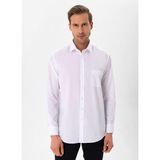 Süvari Regular Fit Klasik Yaka Düz Beyaz Erkek Gömlek GM1001400258 - 3XL