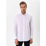 Süvari Regular Fit Klasik Yaka Düz Beyaz Erkek Gömlek GM1001400258