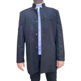 Süvari Regular Fit Premium Yün Içerikli Rahat Kalıp Kaşe Kaban Siyah - 56 - Lacivert