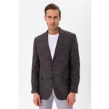 Süvari Regular Fit Siyah Erkek Armürlü Ceket CT2004800235