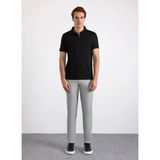 Süvari Siyah Erkek Slim Fit Çizgili T-Shirt STS1014000023