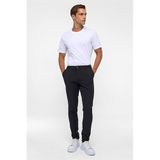 Süvari Siyah Slim Armürlü Jogger Pantolon, 50