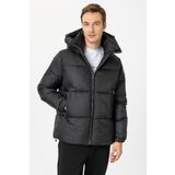SÜVARİ Siyah Slim Dolum Mont