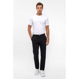Süvari Siyah Slim Fit Armürlü Pantolon, 40