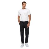 Süvari Siyah Slim Fit Desenli Kumaş Pantolon, 44
