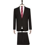 Süvari Siyah Slim Fit Takım Elbise Erkekler İçin Modern Tasarım 48 Beden - 48 / 6