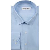 Süvari Slim Fit Açık Mavi Erkek Düz Gömlek - Açık Lacivert