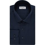 Süvari Slim Fit Açık Mavi Erkek Düz Gömlek - Lacivert