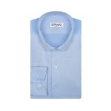 Süvari Slim Fit Armür Desenli Siyah Erkek Gömlek