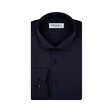 Süvari Slim Fit Armür Desenli Soluk Mavi Erkek Gömlek