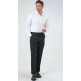 SÜVARİ Slim Fit Esnek Düz Siyah Erkek Kumaş Pantolon