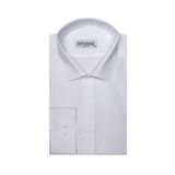 Süvari Slim Fit Filafil Beyaz Erkek Gömlek