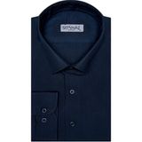 Süvari Slim Fit Filafil Erkek Gömlek - Lacivert