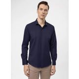 Süvari Slim Fit Klasik Yaka Armürlü Mavi Erkek Gömlek GM2024700294