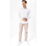 Süvari Slim Fit Klasik Yaka Baskılı Lacivert Erkek Gömlek GM2025500410 - XL