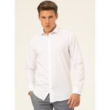 Süvari Slim Fit Klasik Yaka Düz Beyaz Erkek Gömlek GM1007100539 - XL